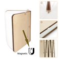 thumbnail image 3 of Mini Wooden Book Light, Mini Foldable Led Book Light, Magnetic Usb Rechargeable Lithium Battery To Light Up Room Decoration, Book Shaped Light, Novel, 3 of 5