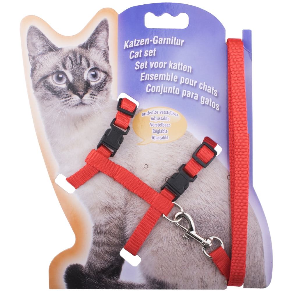 Cat Harness, Adjustable Design Nylon Strap Collar with ...