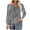 Gray, variant on Wancir Women's Color Block Tunic Tops Casual Long Sleeve Shirts Round Neck Pullover