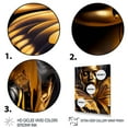 thumbnail image 3 of Designart Woman With Black And Gold Butterflies V Canvas Wall Art, 3 of 5