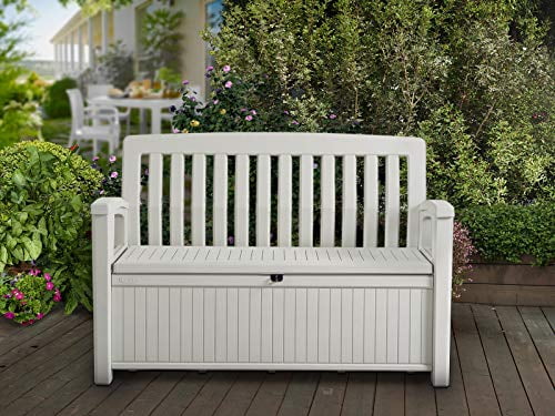 Outdoor Patio Storage Bench Chair Box Deck Garden Porch Yard Seat 2 Adult Bin 