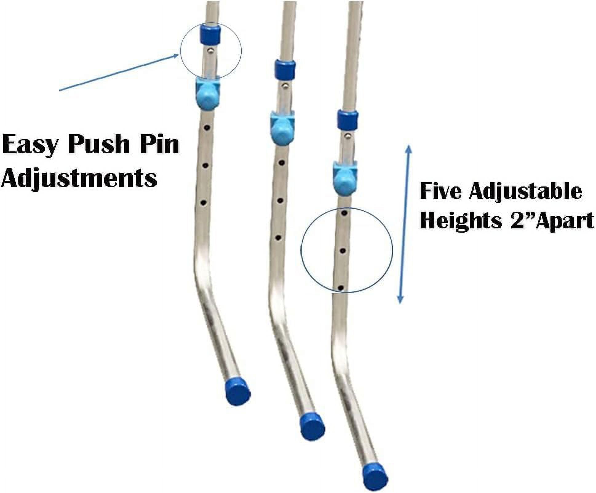 Amber Sporting Goods Enhanced Training Agility Hurdles: Premium Self-Return Aluminum Set for Track, Field, Soccer, Football - Adjustable 27" to 42" - Versatile Performance Tools (Set of 3)