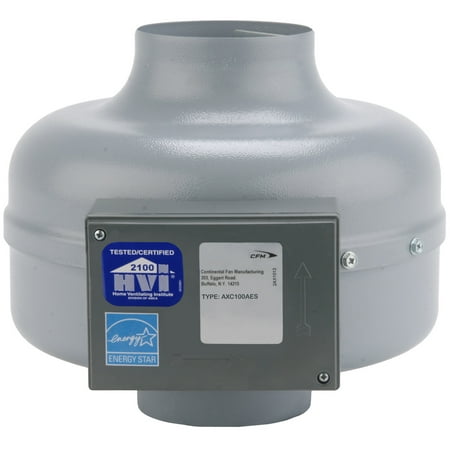 

Continental Fan Manufacturing Axc150a-Es 230 Cfm Energy Star In-Line Duct Fan For 6 Ducts