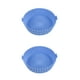 thumbnail image 2 of Injueey Freidora de aire Olla de silicona con asa Revestimientos antiadherentes Hornos de microondas Bandeja Cestas Utensilios de cocina para Azul 2piezas, 2 of 6
