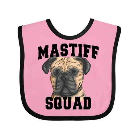 

Inktastic Dog Mastiff Squad Gift Baby Boy or Baby Girl Bib