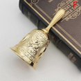 thumbnail image 1 of Manual Bell Meditation Hand Bell Retro Style Lucky Dinner Prayer Portable Tibetan Buddhist Service Handmade Brass Home Decor, 1 of 5