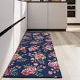 thumbnail image 4 of Pioneer Flower Floral Print Pattern Kitchen Rug Mat,Kitchen Runner Rugs Non Skid Washable,Decorative Kitchen Floor Mats for Kitchen,Sink,Laundry,17"X47", 4 of 5