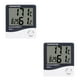 thumbnail image 3 of Wosthever Mini termómetro digital Medidor de humedad Temperatura ambiente Interior LCD Despertador Higrómetro 9.5 cm * 10.5 cm 2piezas, 3 of 6