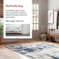 thumbnail image 4 of nuLOOM Madalynn Abstract Modern Area Rug, 5' 3" x 7' 6", Madalynn Silver, 4 of 9