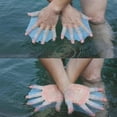 thumbnail image 3 of Swim Swimming Silicone Gear Fins Hand Webbed Flippers Paddle Diving Training Gloves Newway CPDD, 3 of 5
