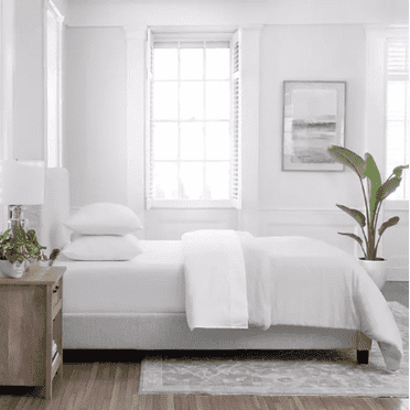 Mm 450-Thread-Count Solid Sheet Set, King Artic White