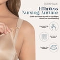 thumbnail image 2 of Dominique Nanette Seamless Nursing Bra #7600 - Comfort Maternity Bra with One-Hand Clips, Wide Straps - Lingerie for women, 2 of 6
