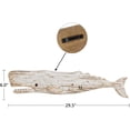thumbnail image 7 of Wooden Whale Decor Hanging Wood Whale Decorations for Wall, Rustic Nautical Whale Decor Beach Theme Home Decoration Whale Sculpture Home Decor for Bathroom Bedroom Lake House Decoration, 7 of 7