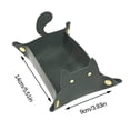 thumbnail image 2 of Foldable Leather Storage Box for Keys - PU Leather Debris Tray for Living Room, Porch & Entryway Organization, 2 of 2