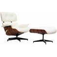 thumbnail image 1 of Nicer Furniture Modern Classic Leather Lounger with Ottoman, 1 of 4