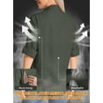 thumbnail image 4 of POENTAB Womens Button Down Shirts Long Sleeve Work Blouses Collared Tops Tunics with Pockets, 4 of 7