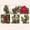 Silver, variant on 2026 Christmas Indoor Home Decor Simulated Green Rattan Family Fireplace Decoration Christmas Thanksgiving Artificial Decoration Christmas Red Fruit Rattan