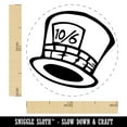 thumbnail image 2 of Mad Hatter Hat from Alice in Wonderland Self-Inking Rubber Stamp Ink Stamper - Lime Green Ink - Medium 1 Inch, 2 of 7