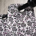 thumbnail image 3 of Ambesonne Garden Art Grommet Curtain, Pomegranate Floral, 50" x 108", Plum Blush Black, 3 of 6