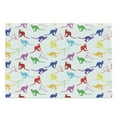 thumbnail image 1 of Kangaroo Cutting Board, Wildlife Concept of Vibrant Color Hand-drawn Animal in Random Sequence, Decorative Tempered Glass Cutting and Serving Board, in 3 Sizes, by Ambesonne, 1 of 2
