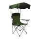 thumbnail image 4 of Silla de camping con dosel, silla plegable resistente con portavasos, práctica silla de playa con reposabrazos para dibujar, hacer senderismo y patio Verde, 4 of 8