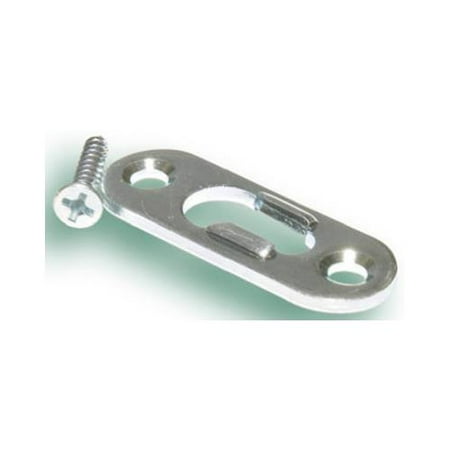 Keyhole Hardware - Hillman Fasteners 122211 Keyhole Hanger, Light Duty, Bright Steel, 2-Pk. - Quantity 10