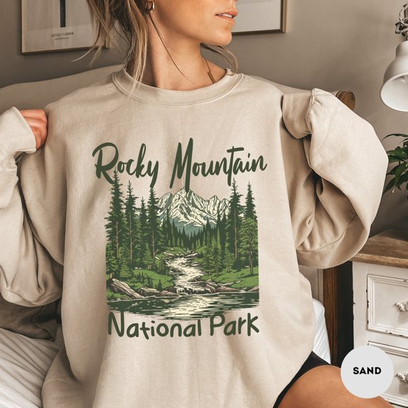 Velto Rocky Mountain National Park Adventure Travel Trip Gift Sweatshirt Full size S-5XL