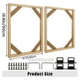 thumbnail image 6 of 2 Set DIY Solid Wood Canvas Frame Kit, 16X20 Inch Canvas Frame Stretcher Bars Wood for Oil Paintings, Prints and Posters, 6 of 8