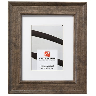 Craig Frames Revival, 14x20 inch Tarnished Silver Picture Frame Matted for a 11x17 Photo
