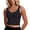 Black, variant on Rosvigor Womens Sports Bras Longline Wirefree Padded Workout Tank Tops for Women Gym Running Yoga