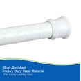 thumbnail image 6 of Kenney Twist & Fit No Tools Tension Shower Curtain Rod, Adjustable 36-63 Inches, White, 6 of 10