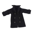 thumbnail image 4 of arctrm 1 12 Scale Action Figure Trench Coat Miniature Clothing Dress Up Accessory for 6 Black, 4 of 10