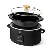 Beautiful 4Qt Slow Cooker with Touch-Activated Display, Black Sesame by Drew Barrymore