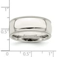 thumbnail image 3 of Sterling Silver 8mm Milgrain Comfort Fit Band (Size 8) Made In United States qcfm080-8, 3 of 5