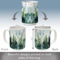 thumbnail image 2 of Highland Home Misty Tree Line 15 oz. Decorative Ceramic Mug, 2 of 6