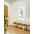 thumbnail image 5 of Marmont Hill "Teal Seahorse" by Thimble Sparrow Framed Painting Print, 5 of 5
