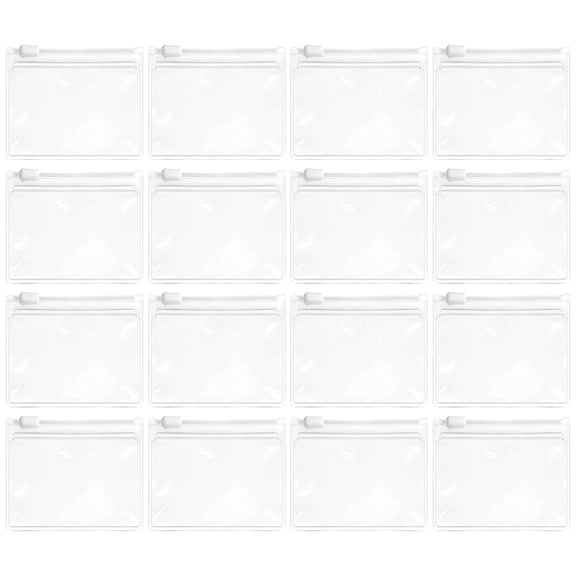 Hemobllo Mini Zipper Pouch Pills Bags Plastic Simple Design Storage Bag 20Pcs