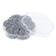 thumbnail image 1 of 14400 piezas de diamantes de imitación con parte trasera plana, deslumbrantes, coloridos, resistentes, iridiscentes, cuentas redondas para maquillaje de manicura, color blanco, 1 of 5