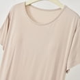 thumbnail image 5 of ZGRBOU Modal Nightgown for Women Casual Short Sleeve Crew Neck Shift Dresses Summer Soft Comfy Flowy Sleepwear, 5 of 7