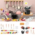 thumbnail image 2 of 44Pcs Kids Kitchen Toy Set Play Kitchen Accessories, Toddler Pretend Cooking Playset with Play Pots, Pans, Utensils, Cookware, Play Food Set, Toy Vegetables Dessert, Learning Gift for Girls & Boys, 2 of 7