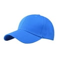 thumbnail image 2 of Under $10 Visors Blue Solid Color Duck Hat Trend Personality Outdoor Print Breathable Mesh Hat, 2 of 5