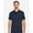 Dark Navy, variant on Harriton M205P Men's Valiant Cotton Snag Protect Pocket Polo-White-XL