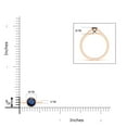 thumbnail image 4 of ANGARA Natural Classic Bezel-Set Round Blue Sapphire Solitaire Ring in 14K Rose Gold for Women (Size-5mm) | September Birthstone, Anniversary, Jewelry Gift for Women | Natural Blue Sapphire Ring, 4 of 9