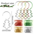 thumbnail image 5 of 20 PCS Ornament Hooks,Tree Shape Xmas Ornament Hangers for Christmas Tree Decoration,Metal Hooks for Holiday Party Hanging Decorations,Christmas Stockings,Small Ornaments Light Bulbs,Gold,1,97x0.108", 5 of 9