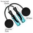 thumbnail image 2 of Cordless Jump Ropes,Best for Fitness and Weight Loss, Ropeless Jump Rope with Weighted Ball for Women, Men，blue, 2 of 5