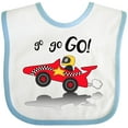 thumbnail image 3 of Inktastic Go Go Go Red Racing Car Boys or Girls Baby Bib, 3 of 4