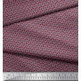 thumbnail image 2 of Soimoi Satin Silk Fabric Arrow,Triangle & Heart Small Printed Craft Fabric by The Yard 42 Inch Wide, 2 of 3