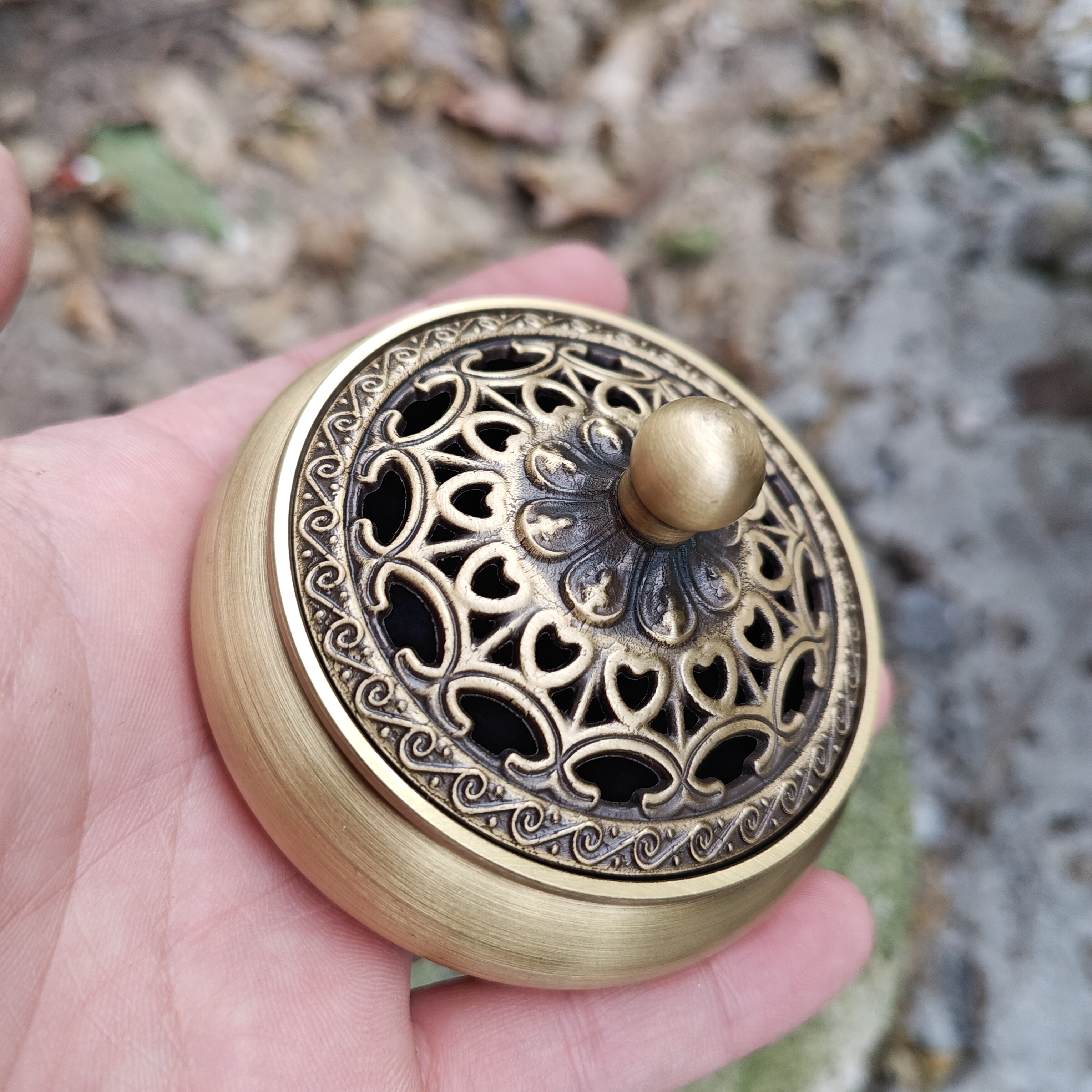 Vintage Bronze Buddha Censer Incense Burner Unique Ritual  Incense holder, Tibet culture Brass Ash catcher censer Incensory Decorative
