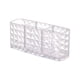 thumbnail image 2 of Organizador de cosméticos de tres compartimentos, tubo de acrílico transparente, lápiz de cejas, caja de almacenamiento de brochas de maquillaje, organizador de plástico, 2 of 6