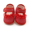 thumbnail image 3 of BAnala Warm Girls Sole Dot Soft Lace Baby Flats Shoes Casual Baby Shoes Shoes (Red,9-12 Months), 3 of 6